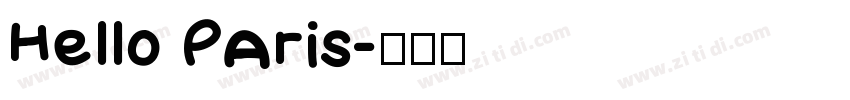 Hello PAris字体转换